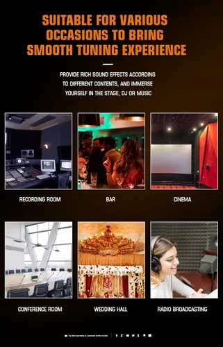 Miniatura 3 de A-Series Mezclador Profesional para Grabación de Música de DJ, Escenario, Karaoke con 99 Efectos DSP, Unidad USB para Entrada de Grabación