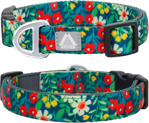 Miniatura 15 de Collar de perro acolchado suave, cuello de 16 a 25 pulgadas, collar ajustable resistente con logotipo reflectante 3M para perros medianos y grandes