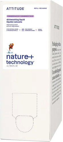 Miniatura 26 de ATTITUDE Jabón para Platos, Verificado por EWG, Líquido para Lavar Platos a Base de Plantas y Vegano, De Origen Natural, Aroma a Ralladura