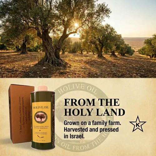 Miniatura 3 de HOLIVE Aceite de oliva de Israel Virgen extra Primera prensa en frío y cosecha temprana Rico en polifenoles Baja acidez premium AOVE sin