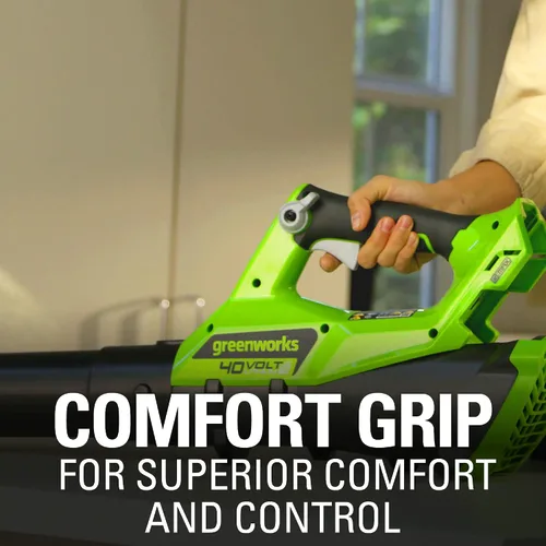 Miniatura 7 de Greenworks Soplador axial inalámbrico de 40 V (110 MPH / 390 CFM), batería de 2.5 Ah y cargador incluidos
