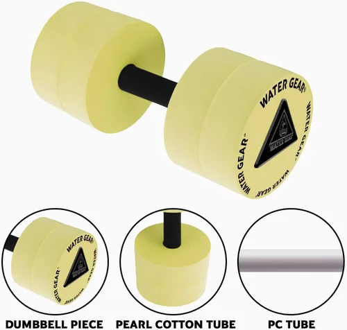Miniatura 7 de Water Gear Campanas de resistencia - Fitness acuático y ejercicio de piscina - Entrenamiento intenso sin estrés adicional - Fácil en las Amarillo