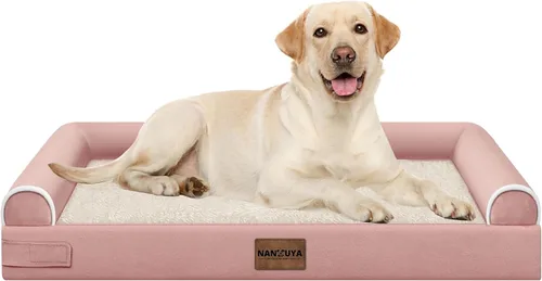 Miniatura 47 de Cama ortopédica lavable para perros medianos y grandes: cama con cojines de apoyo para perros medianos y grandes, cama impermeable de espuma tipo