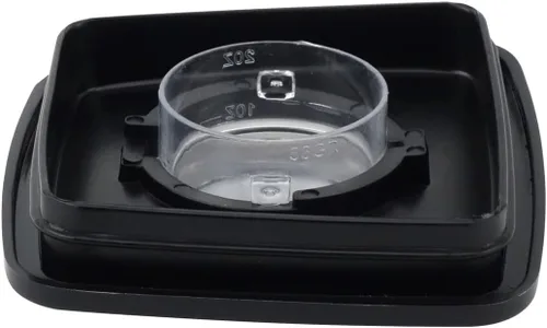 Miniatura 5 de Juego de 6 tarros de vidrio con tapa cuadrada de 5 tazas con cuchilla Fusion compatible con licuadoras Oster