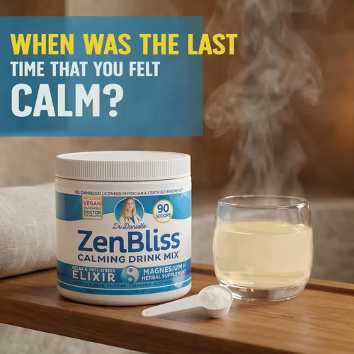 Miniatura 2 de Zenbliss - Mezcla de bebida calmante de magnesio para relajación y comodidad muscular, suplemento de magnesio en polvo para apoyo al estrés, por