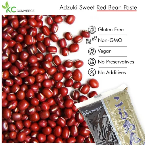 Miniatura 2 de KC Commerce Pasta de frijoles rojos de 14.11 onzas – Pasta de frijol azuki dulce (suave y gruesa) Vegana y sin gluten, sin conservante, sin MSG