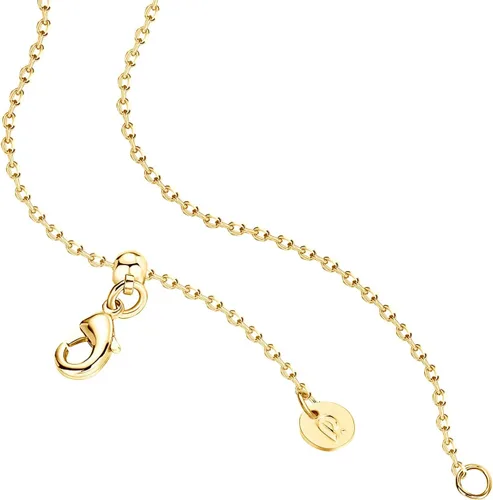 Miniatura 15 de PAVOI Collar de estación chapado en oro de 14 quilates, collares de capas de diamantes simulados, cadena de circonita cúbica para mujer