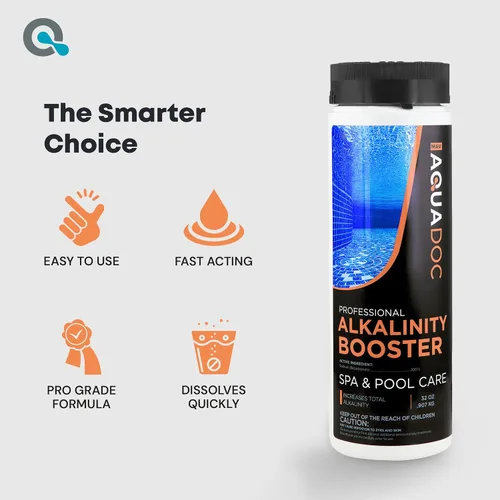 Miniatura 5 de AquaDoc - Aumento de alcalinidad total para bañera de hidromasaje, refuerzo de alcalinidad para balnearios y equilibrio de pH de agua dulce
