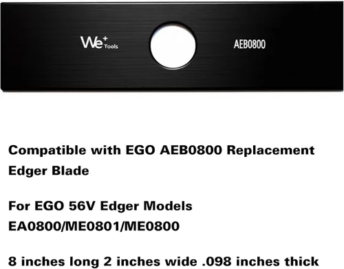 Miniatura 4 de AEB0800 Cuchilla de repuesto para bordeadora EGO 56V modelos EA0800/ME0801/ME0800, negro (paquete de 2)