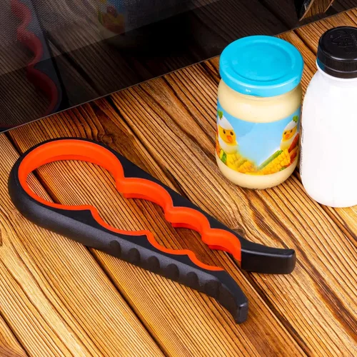 Miniatura 6 de Bloss Abridor de Frascos Abridor de Botellas Agarre de Frascos para Manos Débiles, Personas Mayores con Artritis y Niños, 4 en 1 Herramienta
