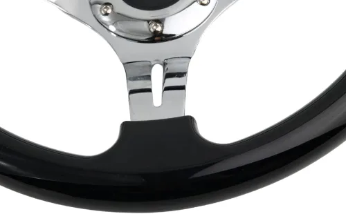 Miniatura 7 de Volante de Carreras de Coche de 6 Pernos Marco de Radios Neo Cromado Arcoíris Volante Universal de Posventa Compatible con Coche y Juego