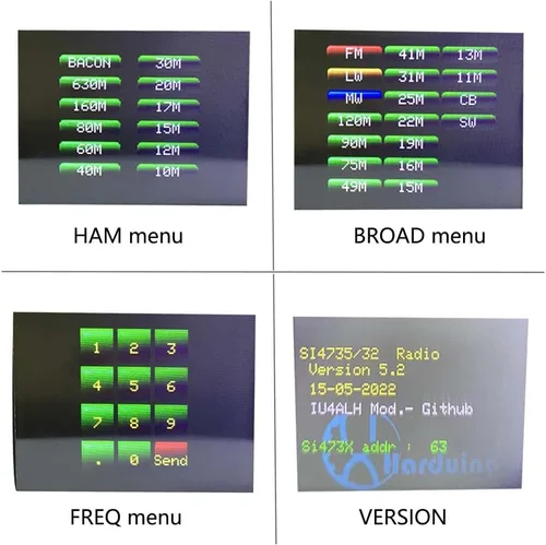 Miniatura 3 de Actualizado V5.2 todo nuevo ATS-25 SI4732 receptor portátil 2.4 pulgadas FM AM LSB USB LW SSB onda corta todas las bandas completas Pantalla táctil
