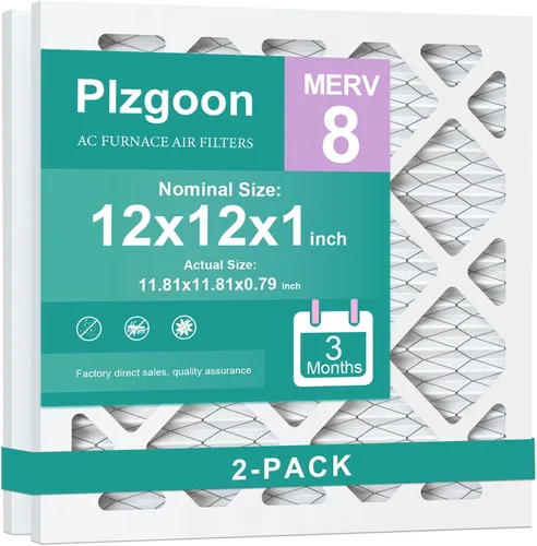 Miniatura 9 de Filtros de Aire 10x10x1 MERV 8 MPR 600 Paquete de 4 Filtros Plisados para Hogar HVAC AC Calefacción Filtros de Aire Acondicionado para Casa Oficina
