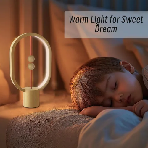 Miniatura 6 de Lámparas de dormitorio, mini lámpara de equilibrio, lámpara de noche, lámpara de mesita de noche, luz nocturna enchufable de 3 niveles
