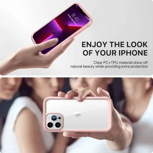 Miniatura 350 de Diaclara Funda diseñada para iPhone 16, mejorada [protección completa de la cámara], carcasa resistente de cuerpo completo con protector de pantalla