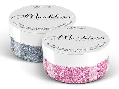 Miniatura 92 de MARBLERS Brillantina de forma gruesa de grado cosmético [estrella] 0.11 onzas (0.11 oz) Escamas No tóxica Vegana Libre de crueldad animal