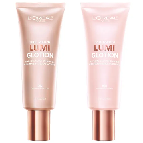 Miniatura 16 de L'Oréal Paris Maquillaje True Match Lumi Glotion, Potenciador de brillo natural, Iluminador resaltador, Gotas bronceadoras para un brillo bañado por