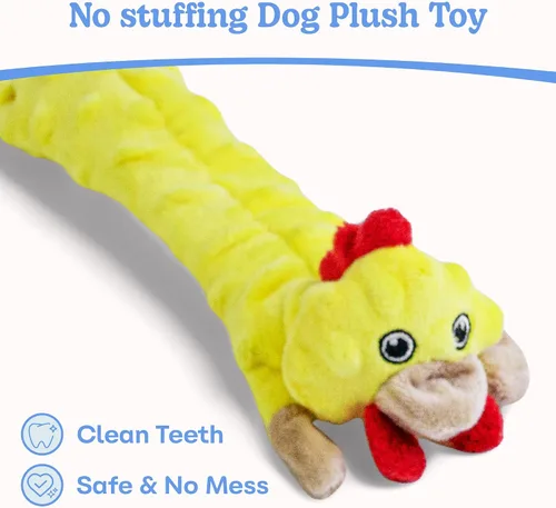 Miniatura 2 de SHARLOVY Paquete de 5 juguetes chirriantes para perros, juguetes de peluche de burbujas para dentición para cachorros, juguetes para perros