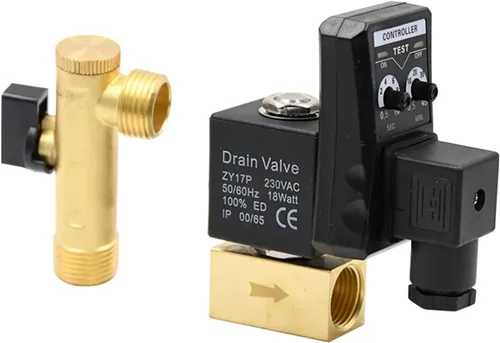 Miniatura 4 de Compresor de aire válvula de drenaje electrónico controlador temporizador 220v tanque de almacenamiento de gas automático 4 puntos válvula solenoide