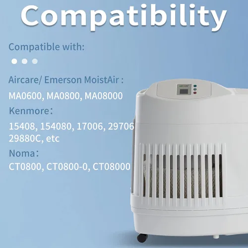 Miniatura 2 de Filtro humidificador MAF2 compatible con Aircare MA0800, MA0600, Kenmore 17006, 15408, Esscik Air MiostAIR MA0800, MA0600, 3 paquetes