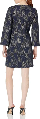 Miniatura 2 de Trina Turk Vestido de manga larga jacquard para mujer