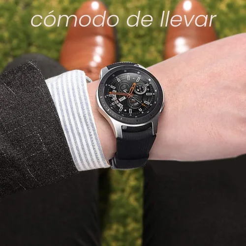 Miniatura 6 de HSWAI Compatible con Samsung Galaxy Watch de 1.81 pulgadas, Gear S3 Frontier, bandas de reloj clásicas/Galaxy Watch 3 bandas de 1.772 pulgadas