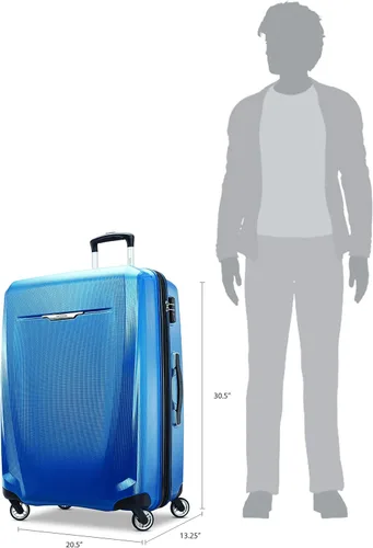 Miniatura 6 de Samsonite Winfield 3 DLX Hardside - Equipaje expandible con ruedas, AzulAzul marino), 120754-1112