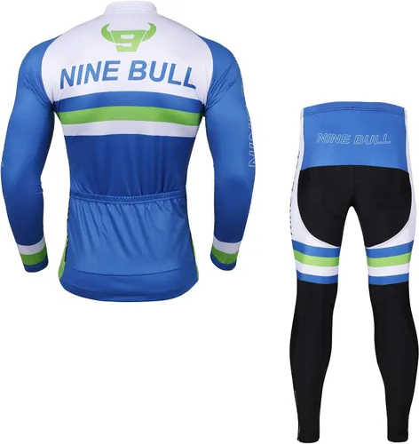 Miniatura 2 de Conjunto de camiseta de ciclismo para hombre, camiseta reflectante de secado rápido y pantalones cortos de ciclismo acolchados 3D, M