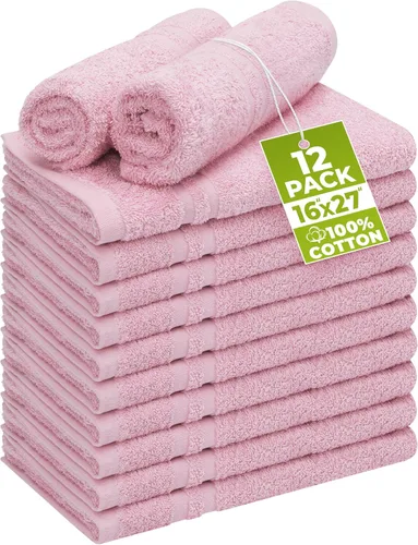 Miniatura 10 de Utopia Towels Toalla de mano de algodón a prueba de blanqueador, 16 x 27 pulgadas, 100% algodón apta para blanqueador, para gimnasio, paquete de 12