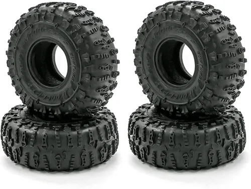 GoolRC 4 neumáticos RC Crawler de 1.9 pulgadas, neumáticos de goma de 4.921 in de repuesto para 1/10 Traxxas TRX4 SCX10 90046 90047 CC01 RC Rock