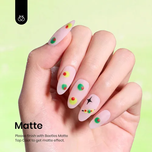 Miniatura 329 de Beetles - Esmalte de uñas de gel marrón – 0.5 onzas líquidas de esmalte de gel marrón oscuro, lámpara LED UV para uñas, regalo de manicura para I
