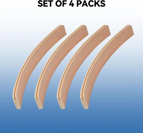 Miniatura 3 de GSE Games & Sports Expert Juego de 4 soportes para naipes de madera, bandejas curvas para puente, manos y pies, Rummy, juegos de cartas UNO
