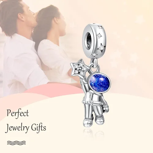 Miniatura 3 de Annmors Snowflake Charms for Woman-925 Sterling Silver Dangle Pendant Cubic Zirconia BeadGirl Jewelry Beads Gifts for Women BraceletNecklace