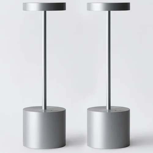Miniatura 10 de Paquete de 2 Lámparas de Mesa Recargables Inalámbricas, 3 Temperaturas de Color y Regulable, IP54 Impermeable Operada por Batería, Luz LED Portátil