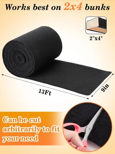 Miniatura 5 de PAMASE Boat Trailer Bunk Carpet - Ultra Thick Wear-Resistant Marine Carpeting Covers for Boat Lift Bunks, Shock Absorption Padding Mats Parts