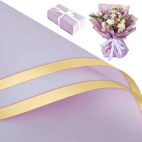 Miniatura 8 de BWLOIES Papel de Envoltura de Flores para Ramos, Papel de Envoltura Floral Impermeable, Envoltura de Flores de Papel Coreano, Papel de Envoltura