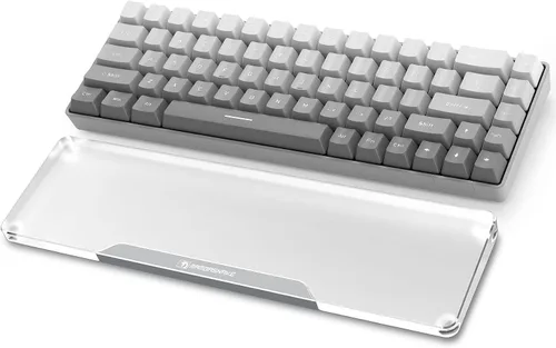 Reposamuñecas acrílico para teclado profesional - Teclado compacto 60% - Teclados mecánicos Reposamanos ergonómico para teclado de computadora, base