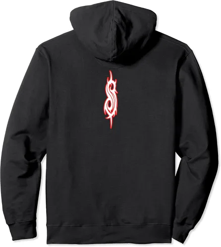 Miniatura 2 de Slipknot Sudadera con capucha con logotipo de contorno, Negro, S