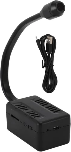 Zyyini , Cámara de seguridad HD 1080P Lente flexible, cámara pequeña, conversación de 2 vías, detección de movimiento, monitor remoto, batería de