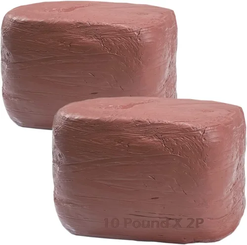 ReArt Arcilla Natural de Secado al Aire, Arcilla para Cerámica, Arcilla de Modelado Multiusos 20lbs para Esculpir (Terracota)