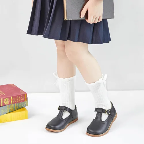 Miniatura 3 de Otter MOMO Vestido de uniforme escolar con tirantes en T para niña Mary Jane Flat