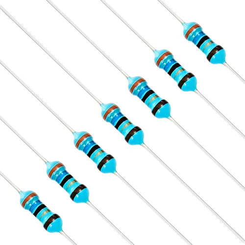Miniatura 120 de Chanzon 100pcs 1/4W (0.25W) 62 Ohmios Resistencia fija de película metálica Ohmios 0.01 ±1% Tolerancia 62R MF Resistencias de orificio pasante