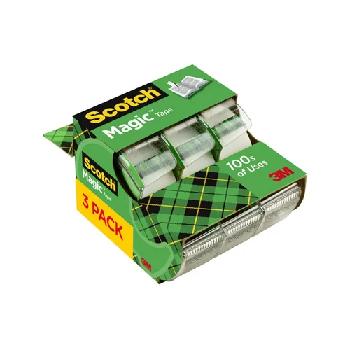 Miniatura 6 de Paquete de cinta de embalaje resistente Scotch para envío, transparente, 1.88 pulgadas x 27.7 yardas, 1 rollo de cinta con dispensador + cinta