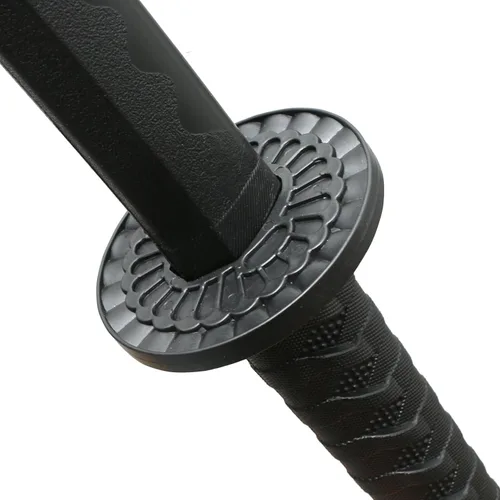 Miniatura 7 de con funda de espada Katana, aproximadamente 41 pulgadas, hoja de polipropileno de alta dureza para realizar accesorios de cosplay Aikido