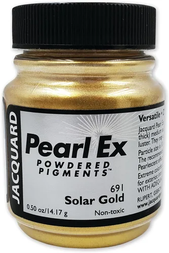 Miniatura 12 de Jacquard Pearl Ex Pigment Powder 0.75 oz negro carbón – Polvo de mica suelta para resina epoxi, acuarelas, tinta de caligrafía y arcilla – Polvo