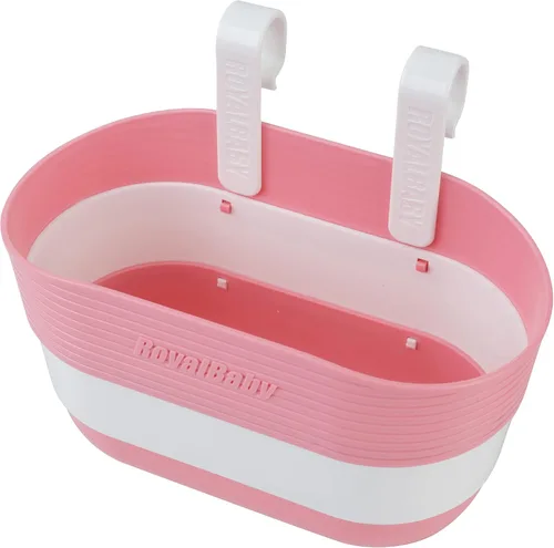 Miniatura 7 de RoyalBaby Kids Bike Foldable Basket, Grey & Pink, S & M