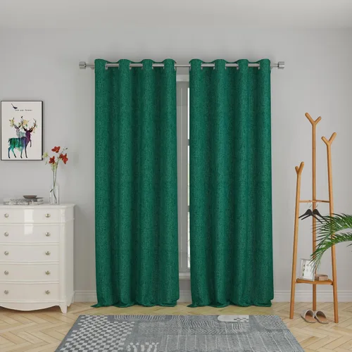 Miniatura 60 de UPOPO Cortinas de niveles de cocina negras de privacidad de lino texturizado de 24 pulgadas de largo, cortinas de café sobre el fregadero, cortinas