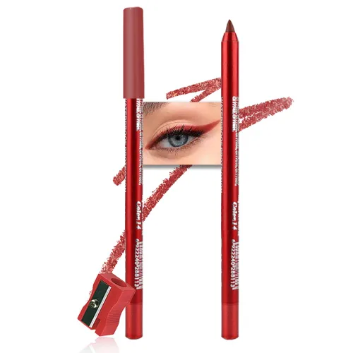 Miniatura 23 de Kaely Lápiz Delineador de Ojos en Gel para Mujeres, Delineador de Ojos Negro Natural Impermeable a Prueba de Manchas con Sacapuntas, Delineadores