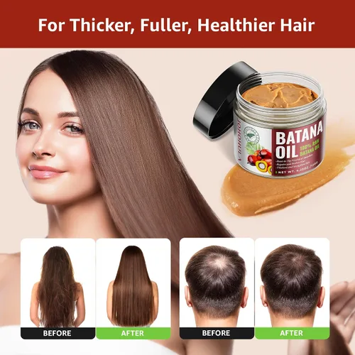 Miniatura 5 de Aceite de batana crudo para el crecimiento del cabello: aceite de batana 100% puro que fortalece el cabello fino, nutre las puntas abiertas secas