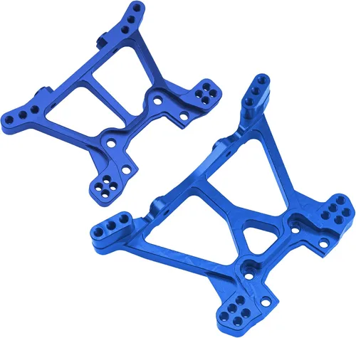 Miniatura 3 de Piezas de actualización de torre de choque delantera y trasera de aleación de aluminio compatibles con 1/10 Traxxas Slash 4x4 4WD RC Car Reemplazo